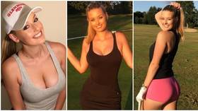 'I'm ECSTATIC': Golf starlet Bella Angel thrills fans in tight outfit on Instagram as she pitches up to swing with the stars again