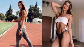 'Perfect hips': Russian skeleton stunner Yulia Kanakina sets pulses racing with intense training session