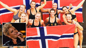 ‘Good on ya, ladies’: Feminist icon Pink offers to pay women’s beach handball team’s fines for swapping bikini bottoms for shorts