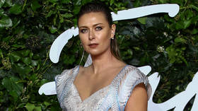 ‘She has a fantastic body’: Sharapova stuns in dress made of bottles at London awards