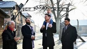 Elon Musk visits Auschwitz